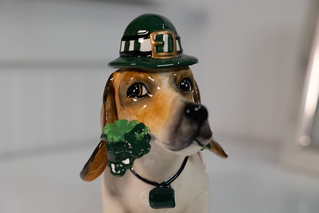 Shamrock Hound Figurine