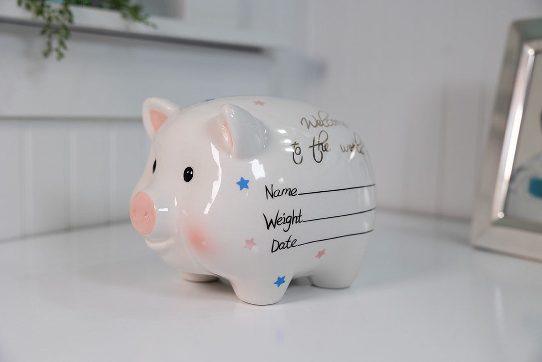 Welcome To The World Piggy Bank