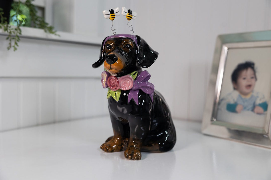 Easter lab Dog Figurine