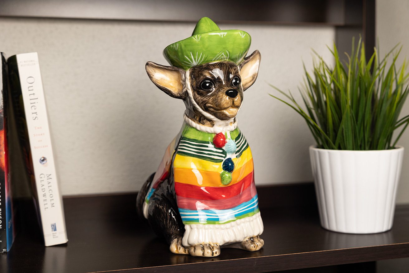 Clayworks Chihuahua Figurine Blue Sky Clayworks