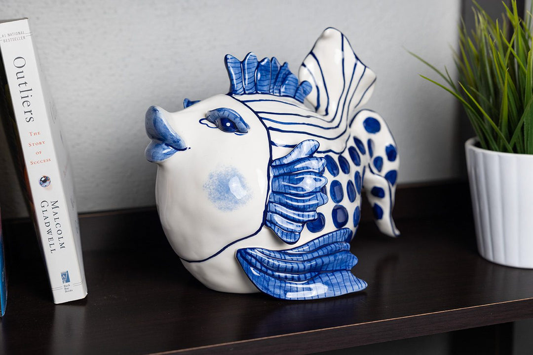 Delft Fish Figurine