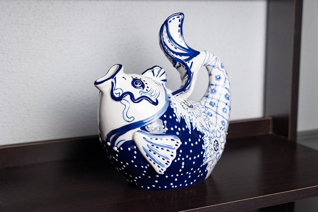 Blue Fish Figurine