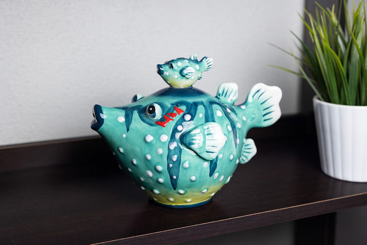 puffer fish figurine