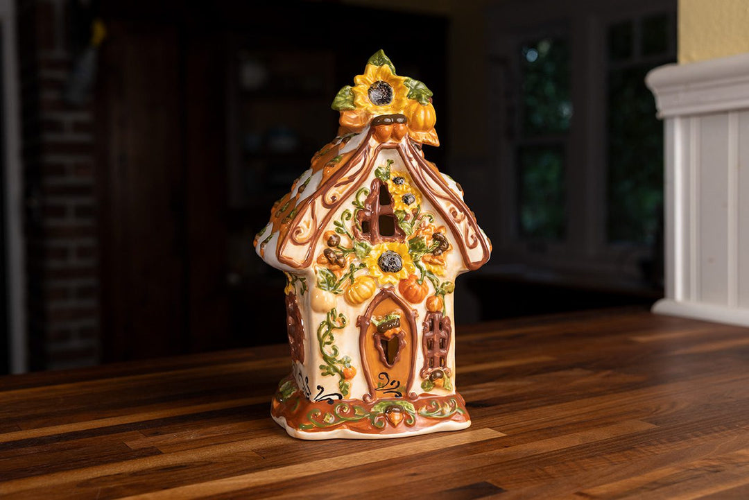 Pumpkin Spice Cottage Candle House