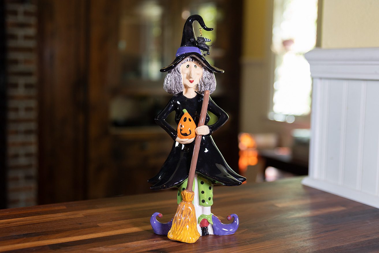 Clayworks Witch Figurine Blue Sky Clayworks