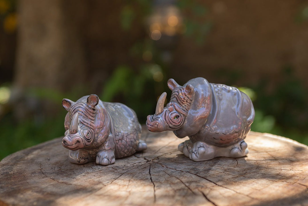 AMELIA RHINO SALT & PEPPER SET