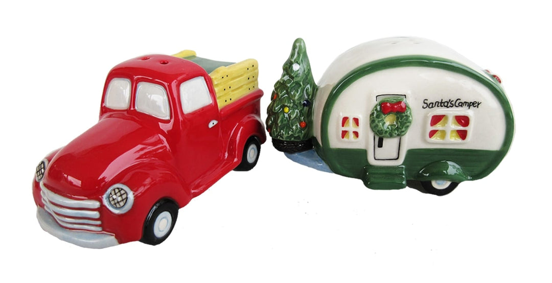 Red Truck And Camper S&P Set