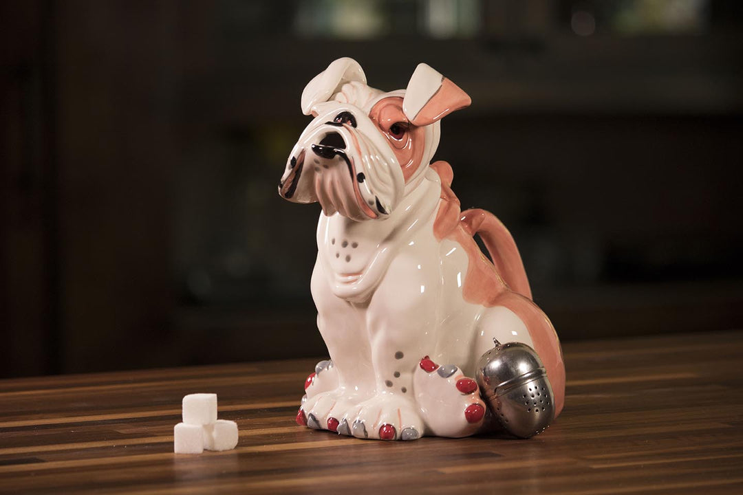 Sweet Pea Pink Bull Dog Teapot