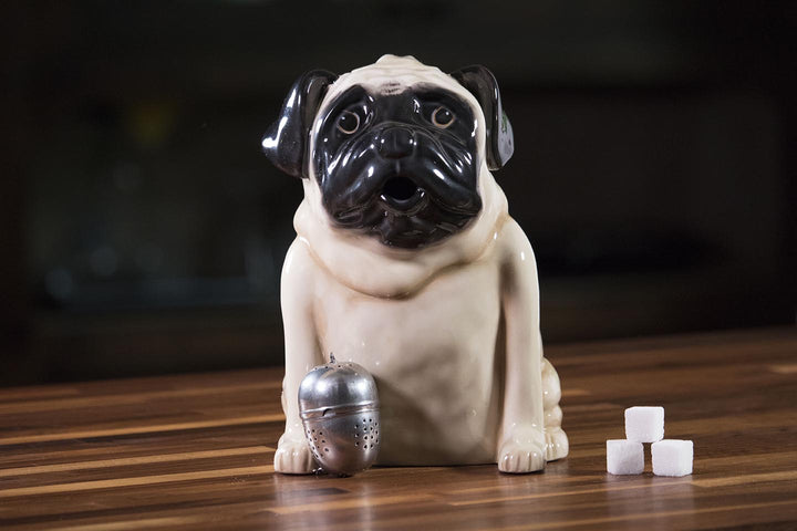 Pug Teapot - Cream