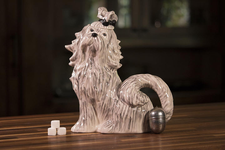 Shih-Tzu Teapot - Black & White