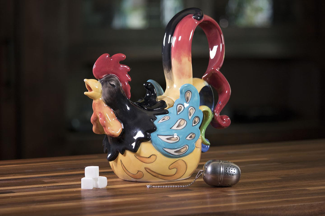 Funky Rooster Teapot