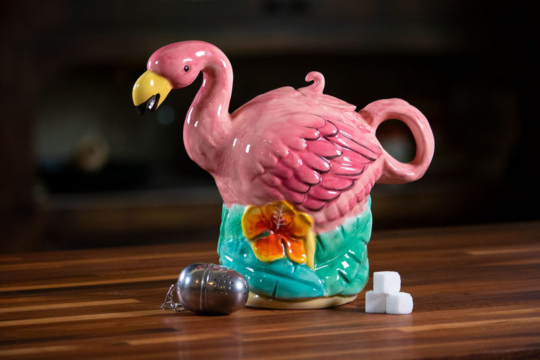 Summer Fun Flamingo Teapot