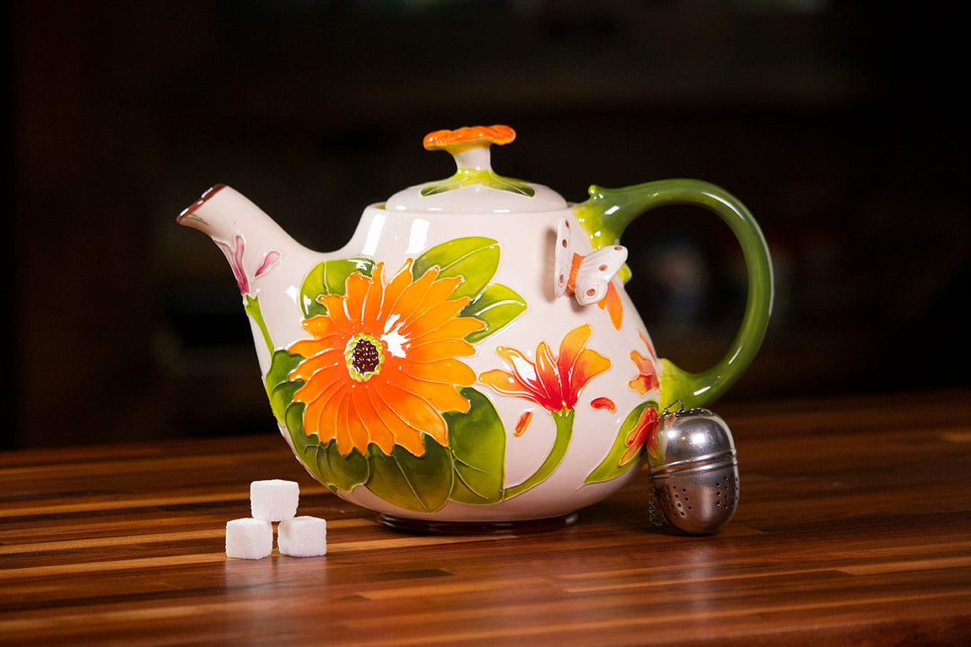 Gerber Daisy Teapot