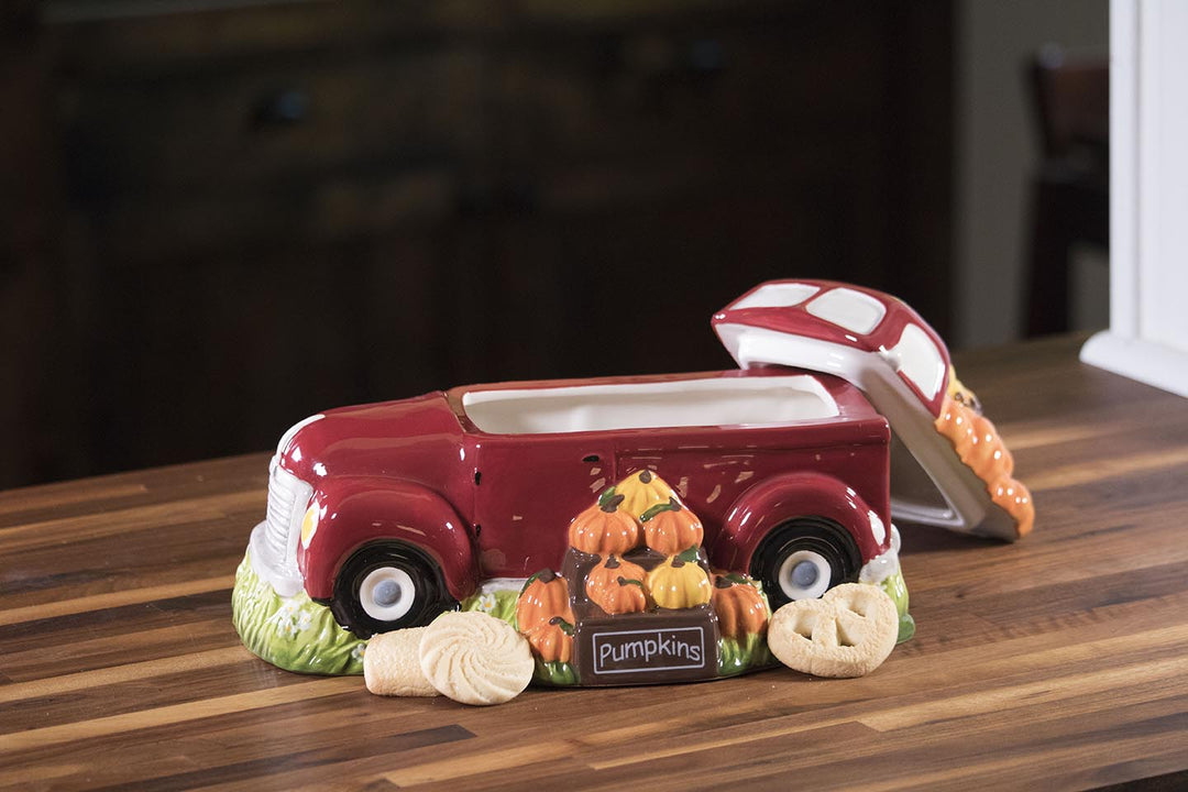 Harvest Red Truck Cookie Jar